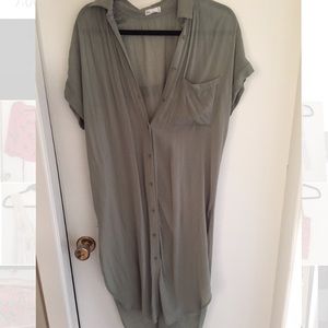 Gentle Fawn oversized button up top